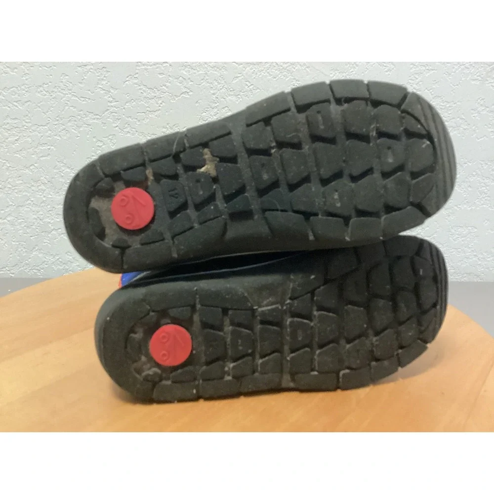 See Kai‎ Run Sam Waterproof Insulated Snow Boots Blue Black Kids Size 12